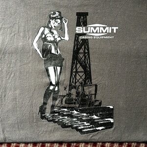 Men’s Summit Casing Equipment Gray Oil Field Shirt